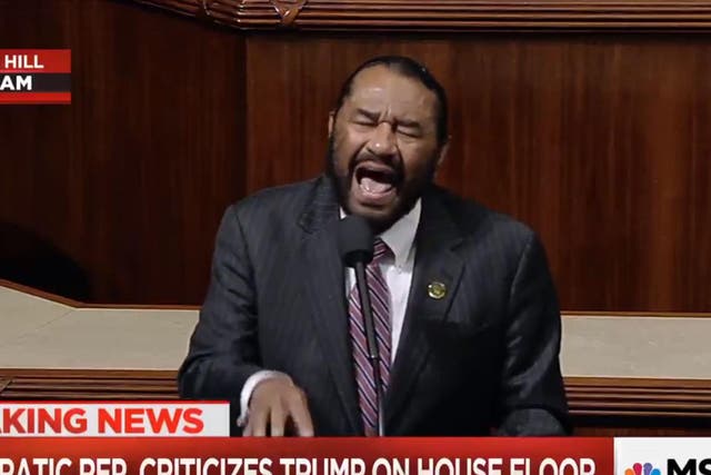 Congressman Al Green calls for Donald Trump's impeachment on House floor