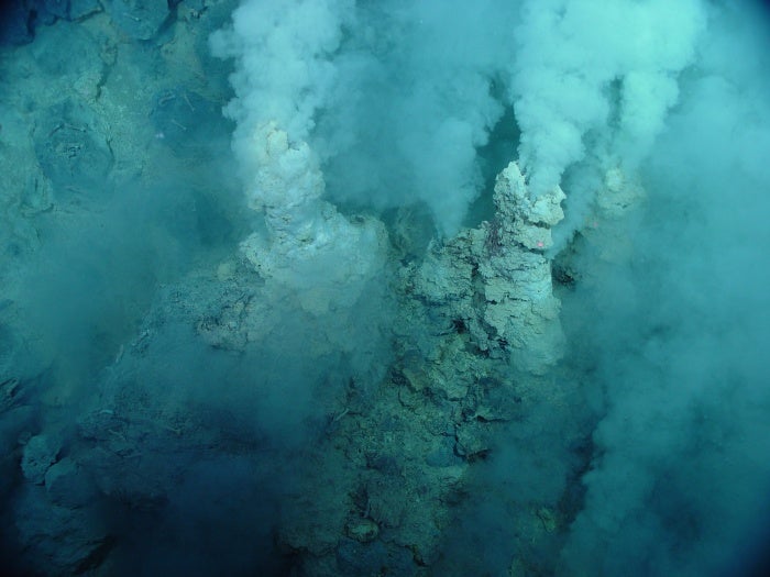 The 'champagne vent', named after bubbles of CO2 rising from the sea floor