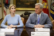 Ivanka Trump leads meeting at White House in father's absence