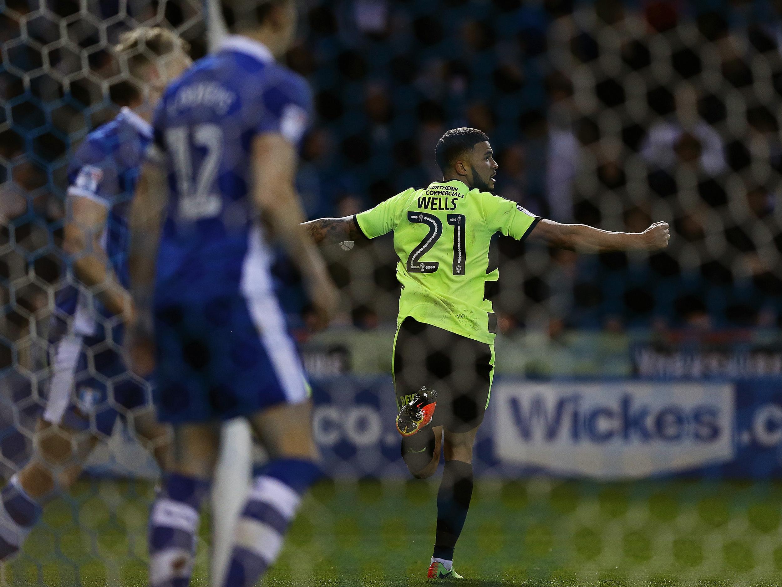 Wells kept Huddersfield in the match with a late goal