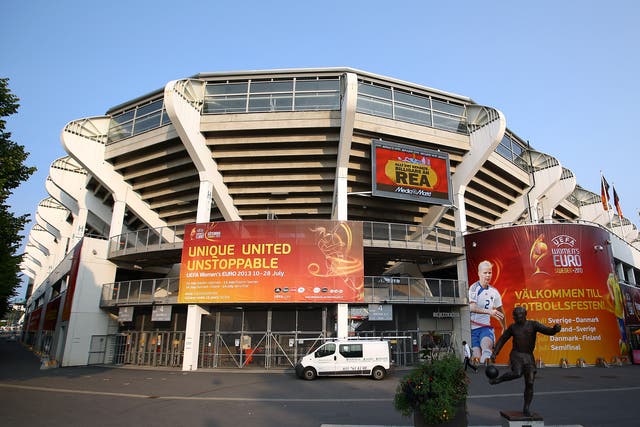 Gamla Ullevi, the stadium where the match in question was due to be played