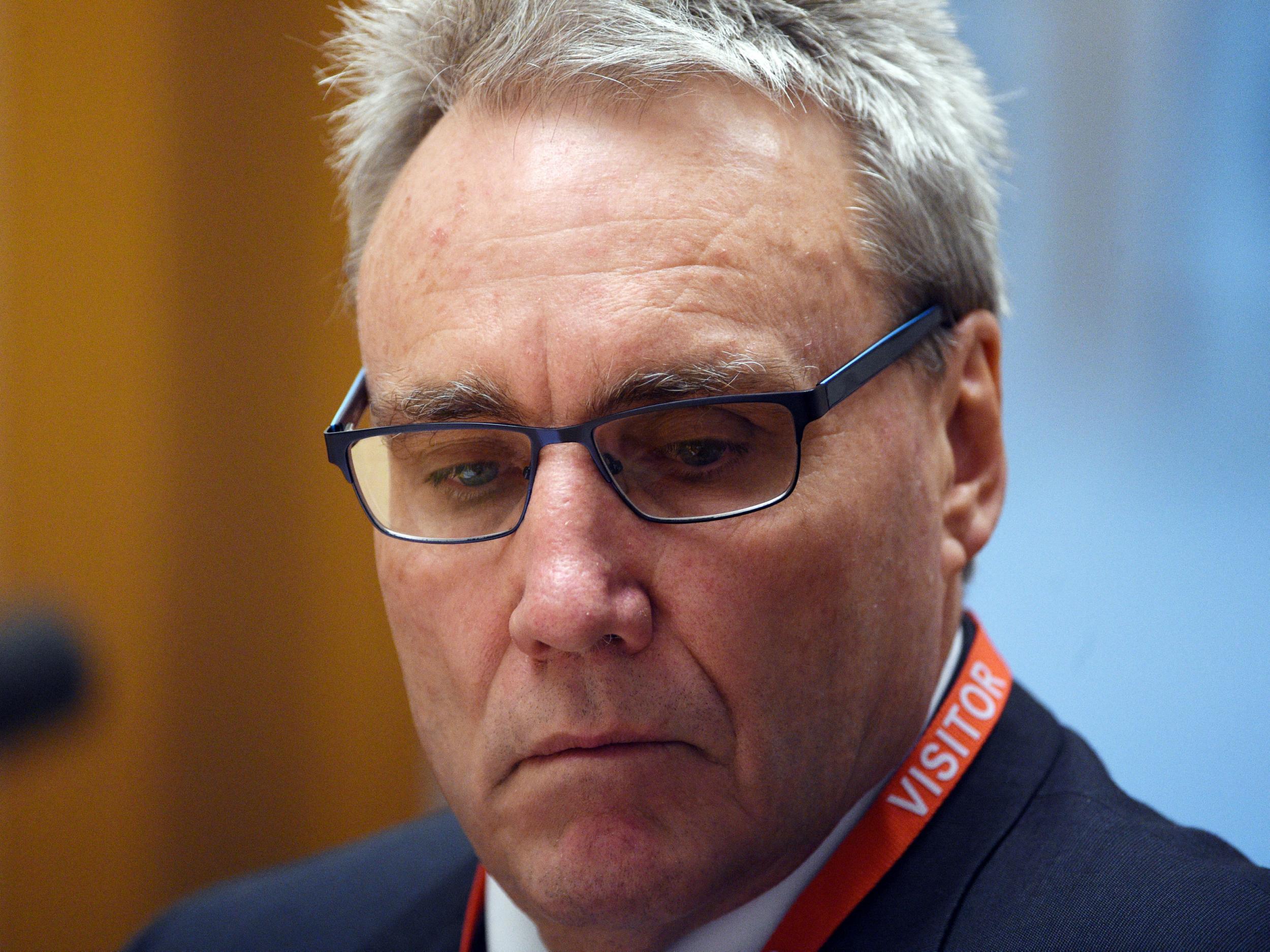 Australian Taxation Office Deputy Commissioner Michael Cranston appears at an Australian Senate Inquiry into corporate tax avoidance at Parliament House in Canberra