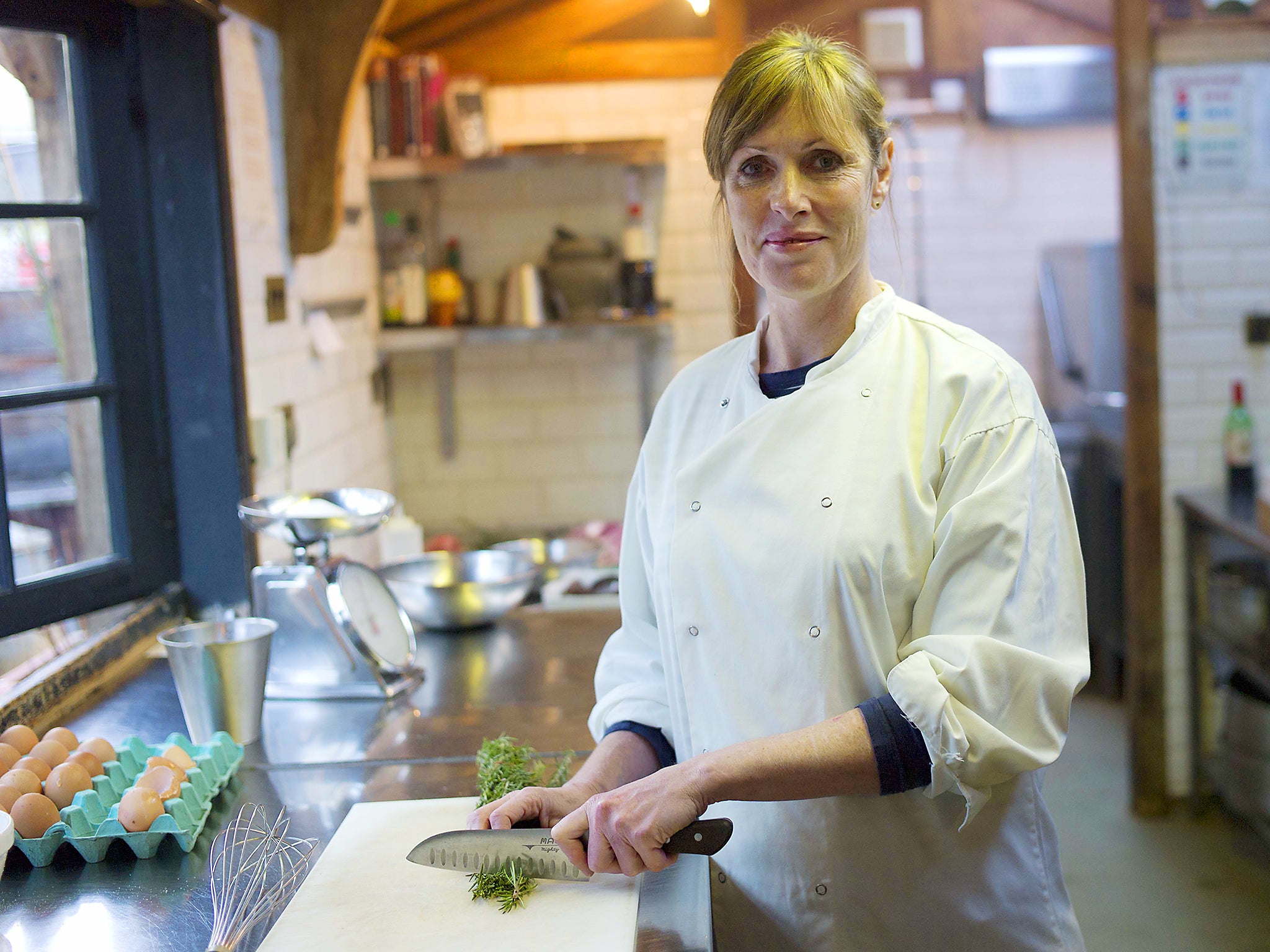Skye Gyngell uses a direct contract with a farm, which has helped reduce their waste by 30 per cent