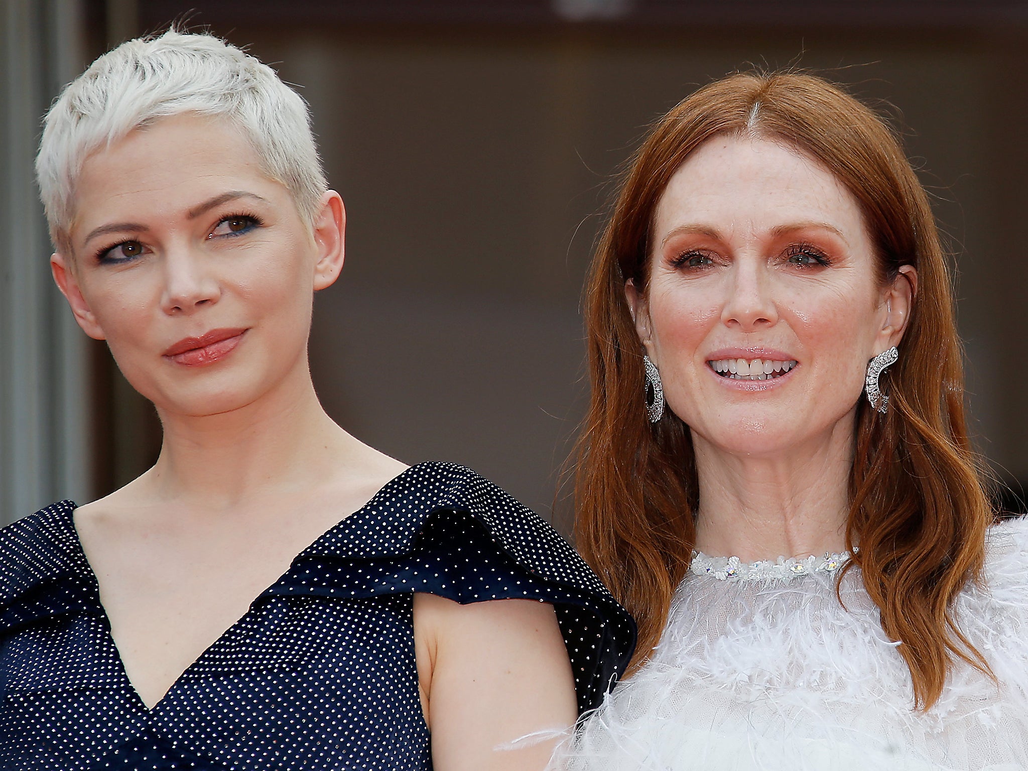 ‘Wonderstruck’ stars Michelle Williams and Julianne Moore at the Cannes premiere on Thursday