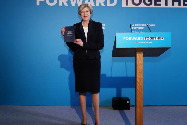 Prime Minister Theresa May launches her election manifesto in Halifax