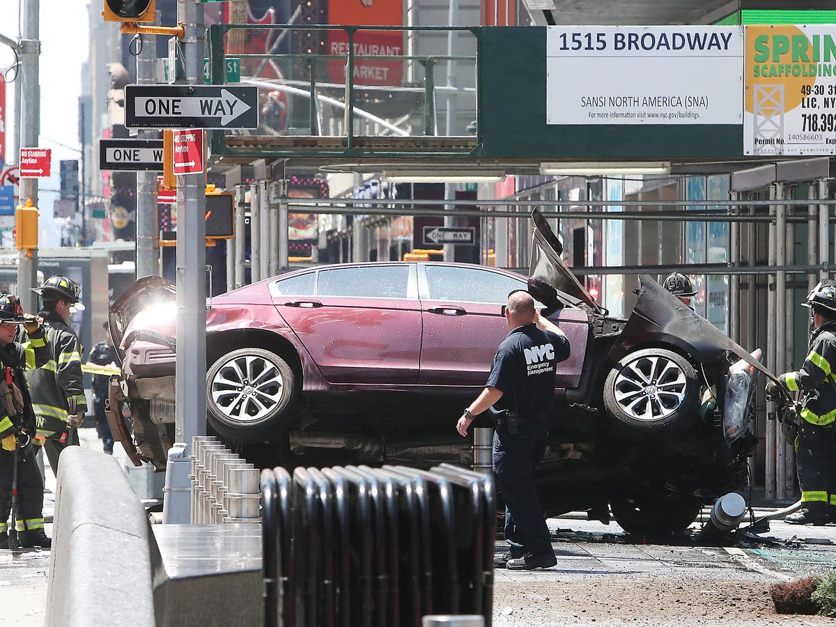 Times Square crash one dead and 22 injured after car ploughs into