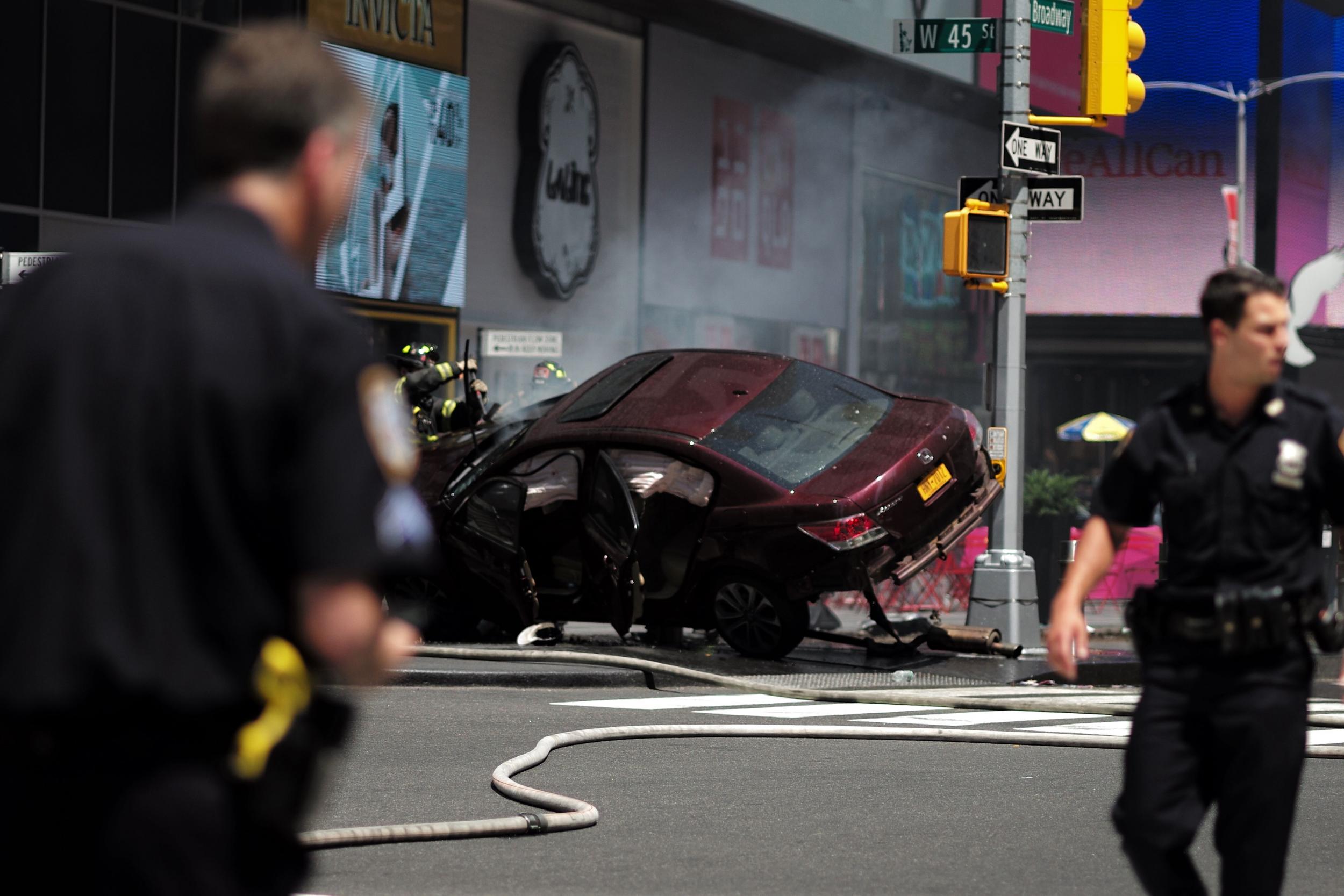 The man suspected of driving a car through Times Square has been identified as Richard Rojas
