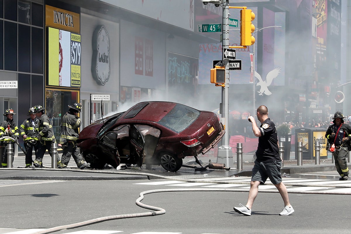 Times Square crash: Driver who ploughed into crowd of pedestrians in ...