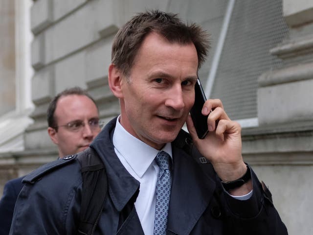 Jeremy Hunt said he would refer the matter to the Chancellor