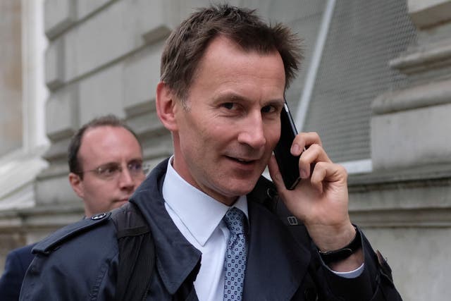 Jeremy Hunt said he would refer the matter to the Chancellor