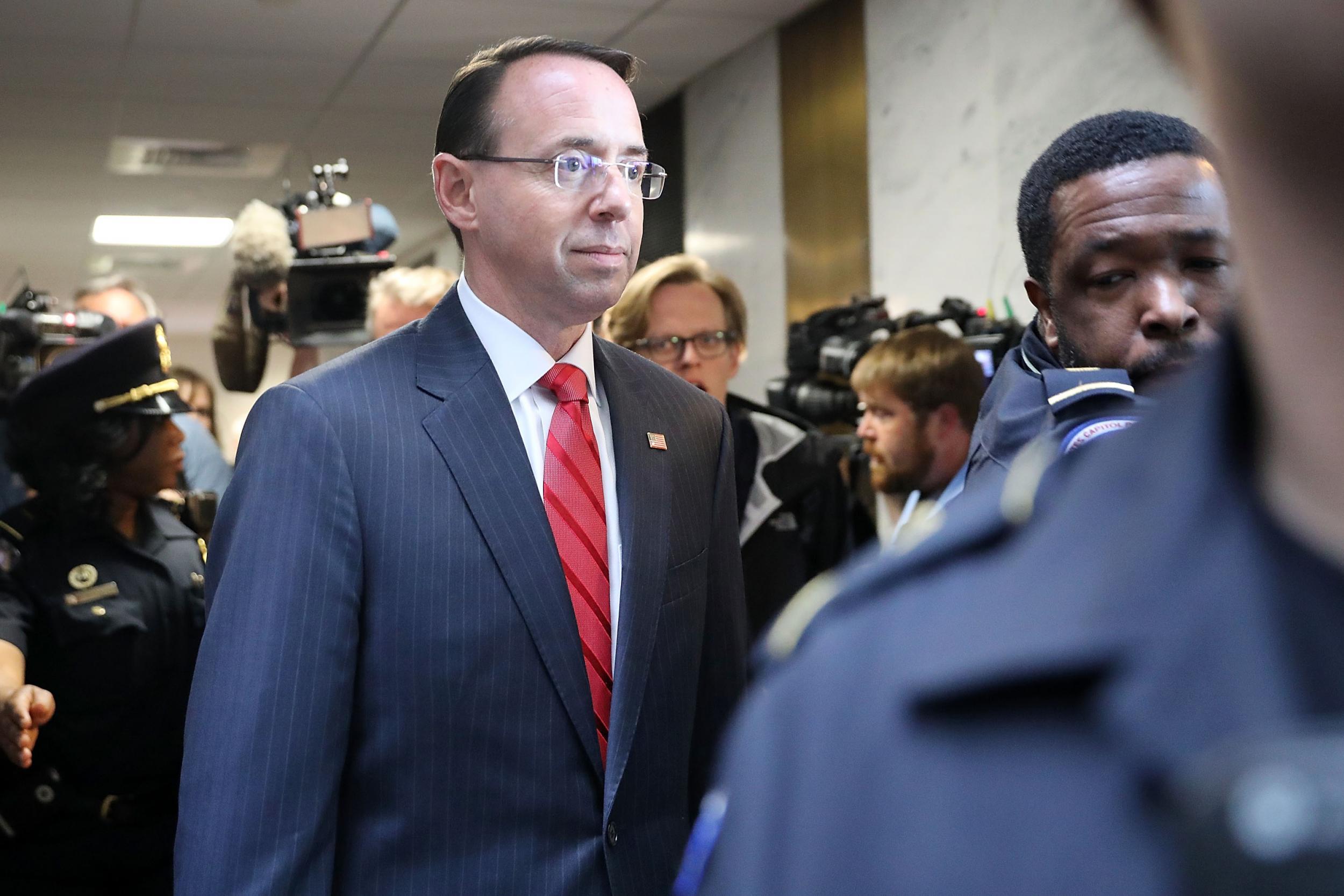 Rosenstein says that he had talked to Sessions about shaking up the FBI months ago