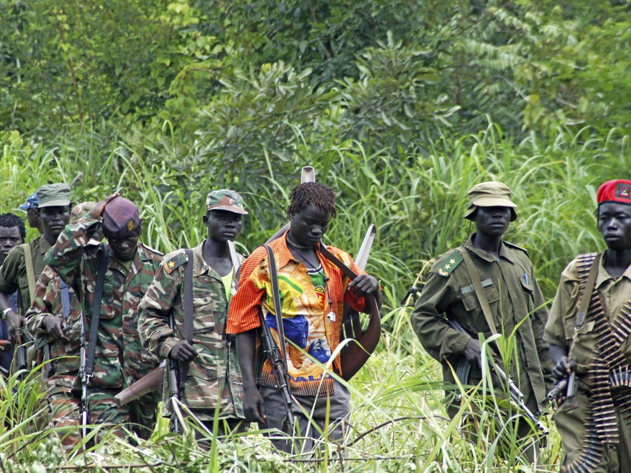 Members of Joseph Kony’s LRA, which killed more than 100,000 people over three decades