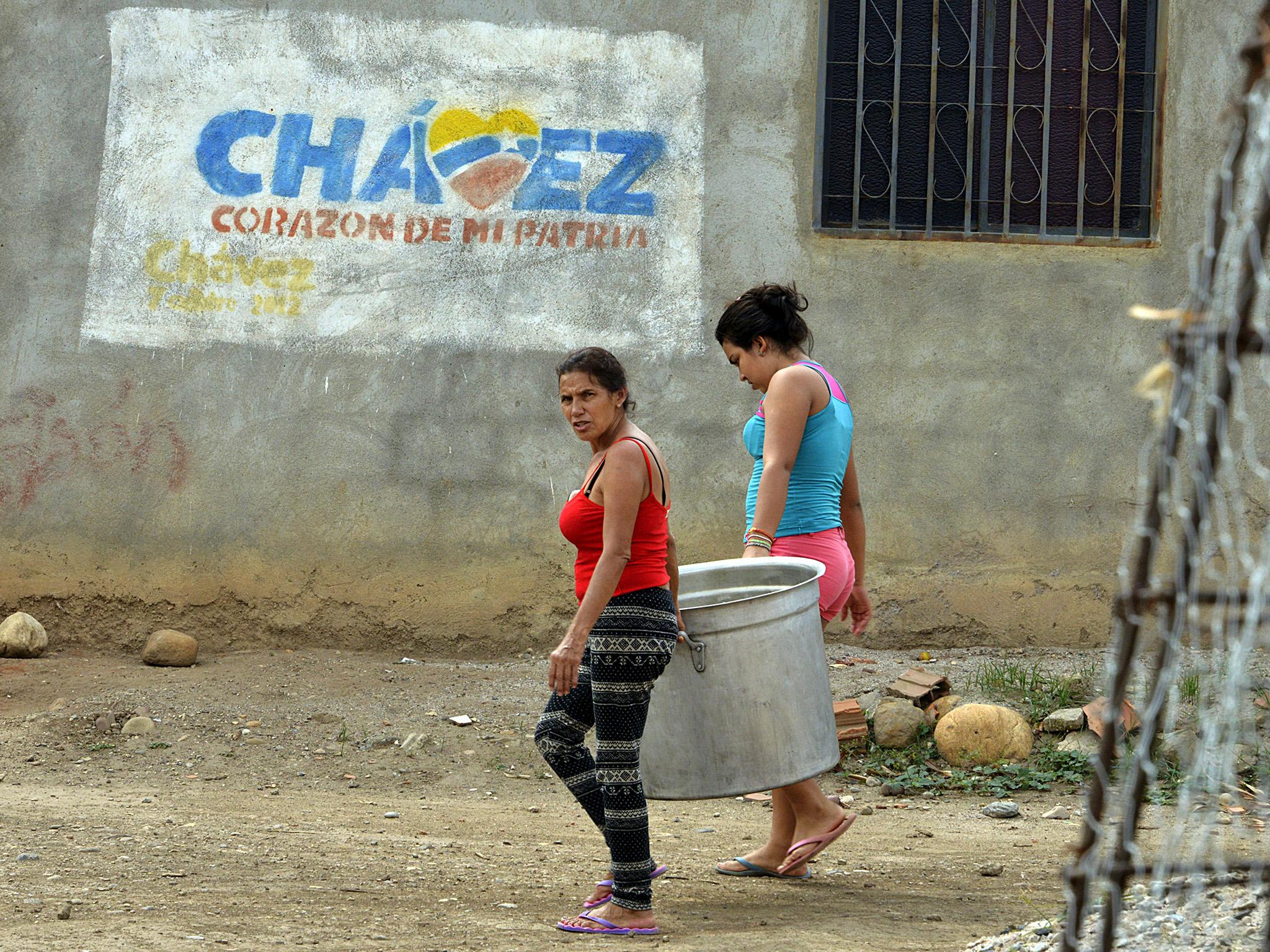 A low-income neigbourhood in western Venezuela last month. Chavez's boom years are now a distant memory