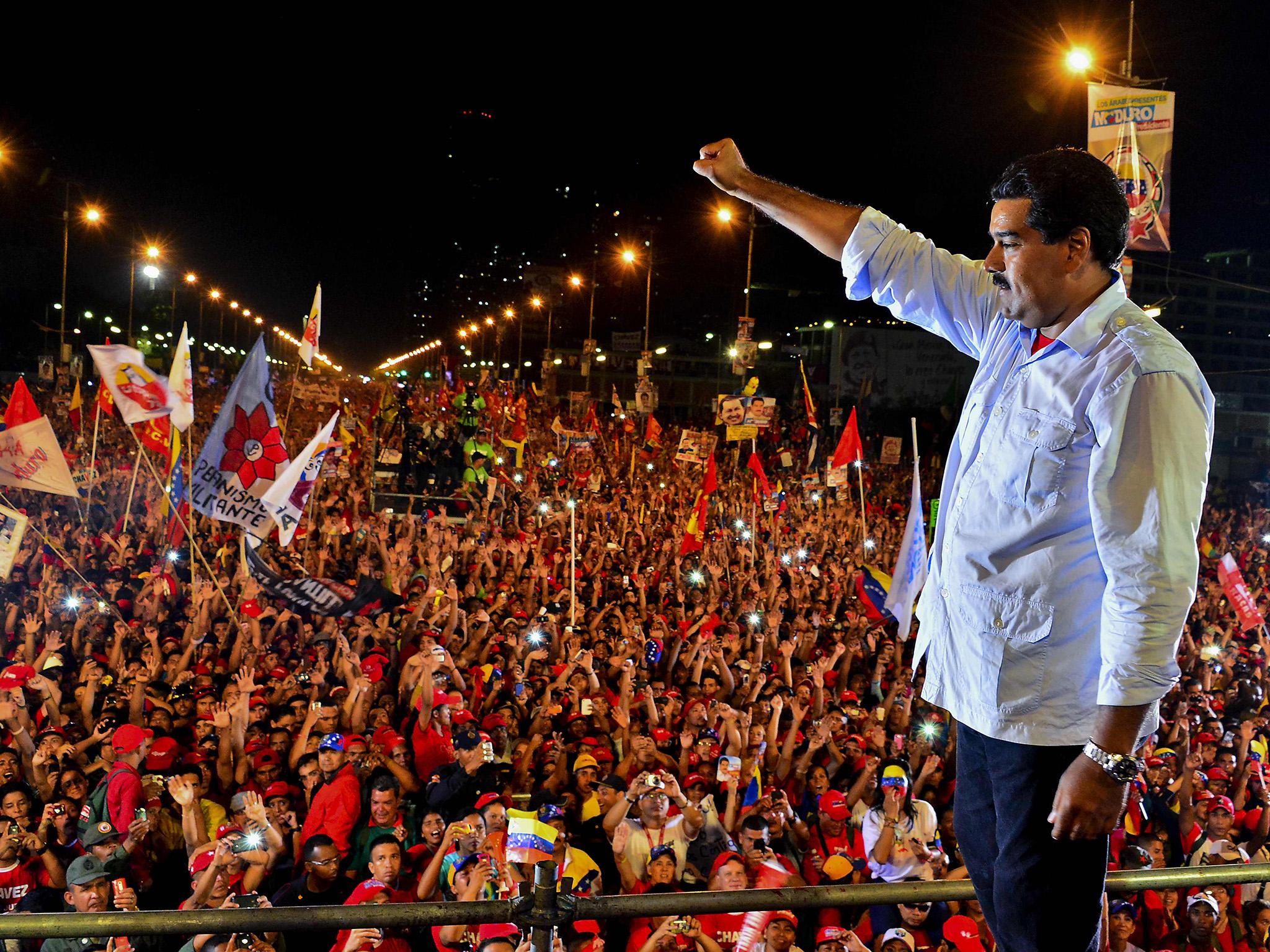 President Maduro in 2013. His popularity has since plummeted as the country is beset with soaring crime and corruption