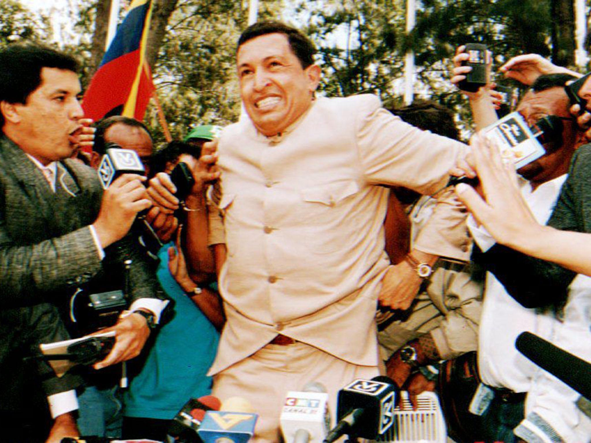 Chavez in March 1994 after his release from jail