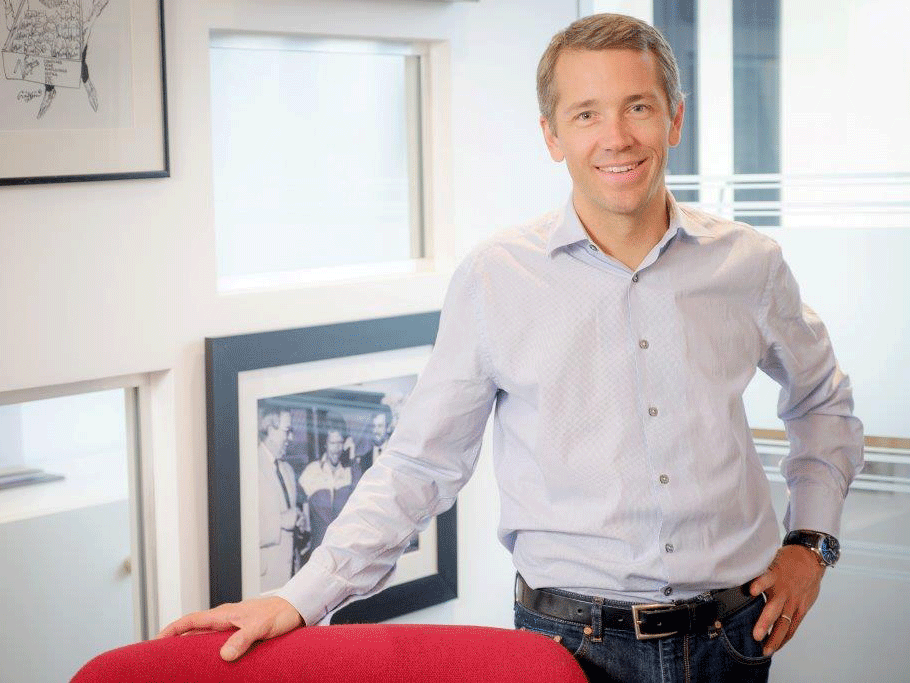 On brand: Bayliss manages a business empire that spans 34 countries with a workforce of 70,000