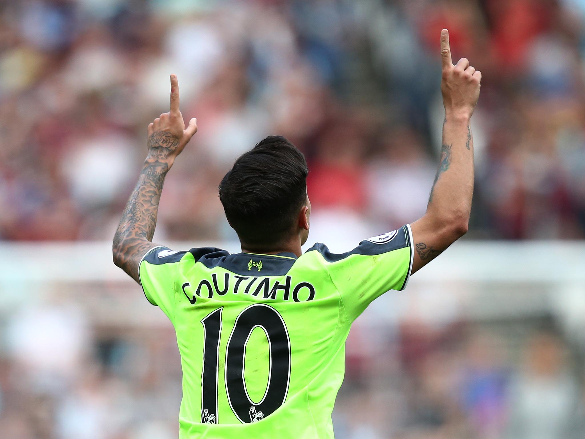Coutinho thrived in his new role against West Ham