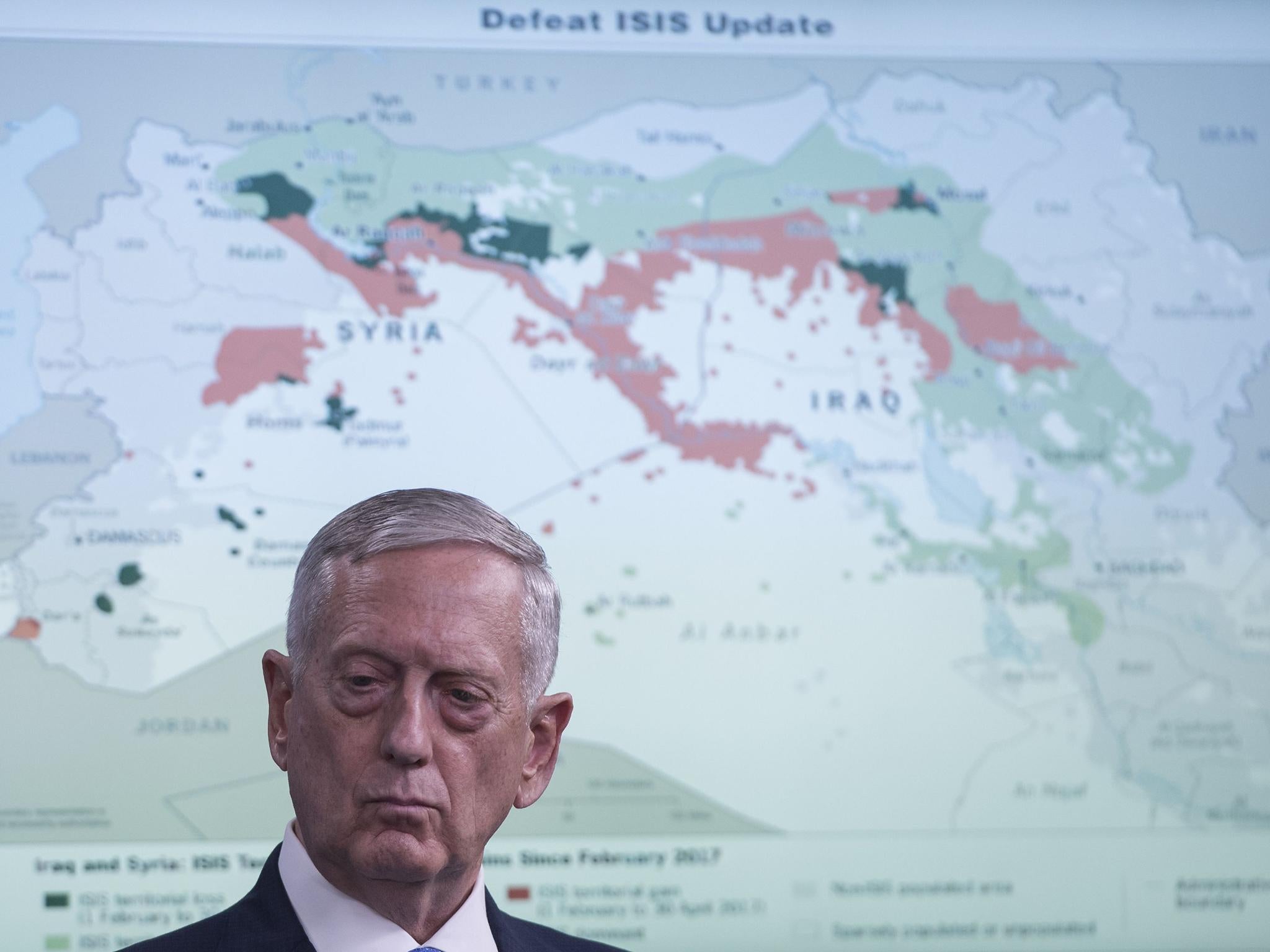 The battle against Isis has shifted from attrition to 'annihilation' tactics, US Defence Secretary General James Mattis said