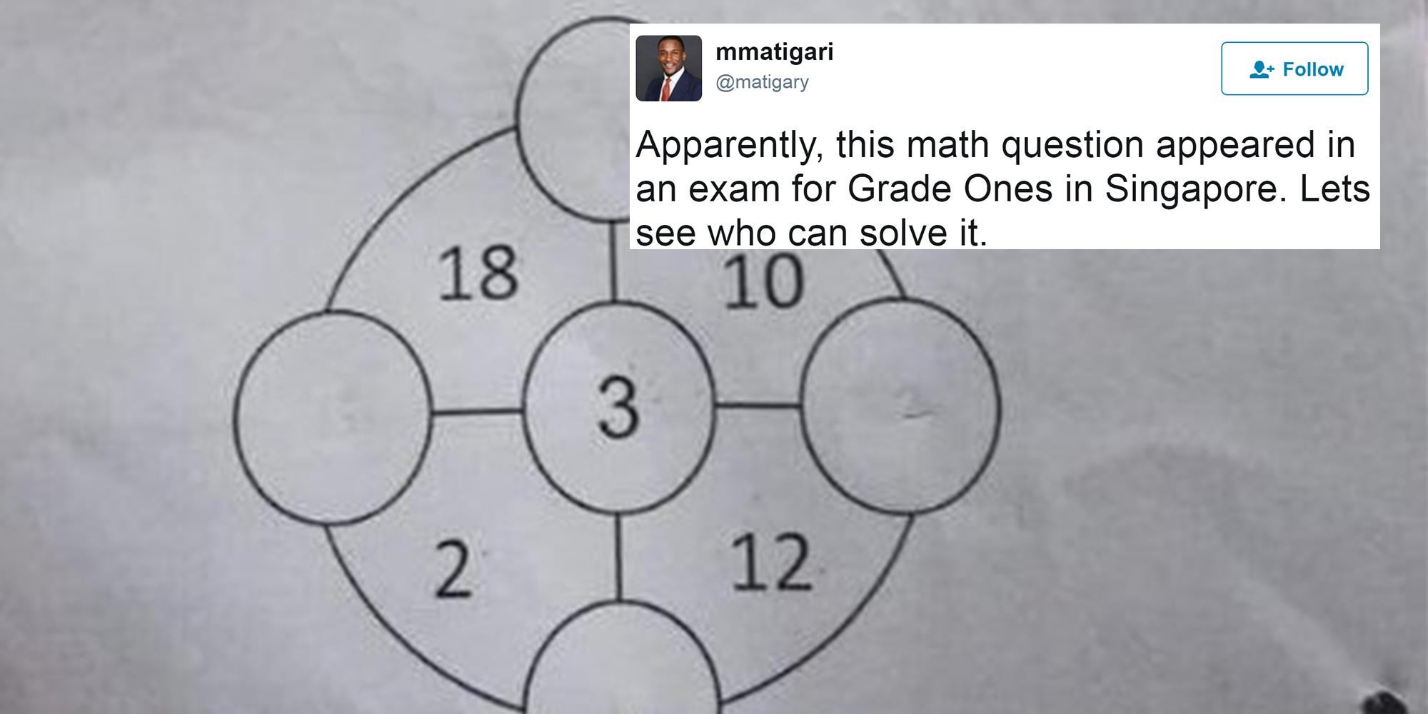 This maths question for five year olds is stumping the internet - The indy100