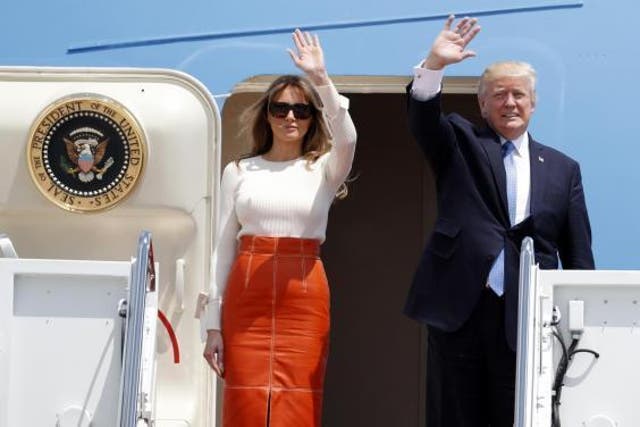First Lady Melania and President Donald Trump