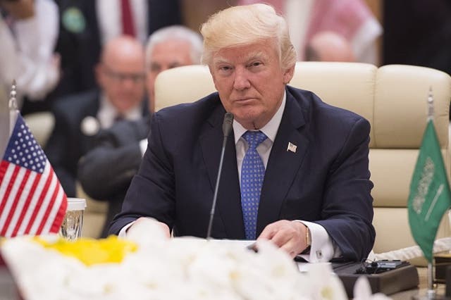 Mr Trump spoke to leaders of more than 50 Arab and Islamic nations