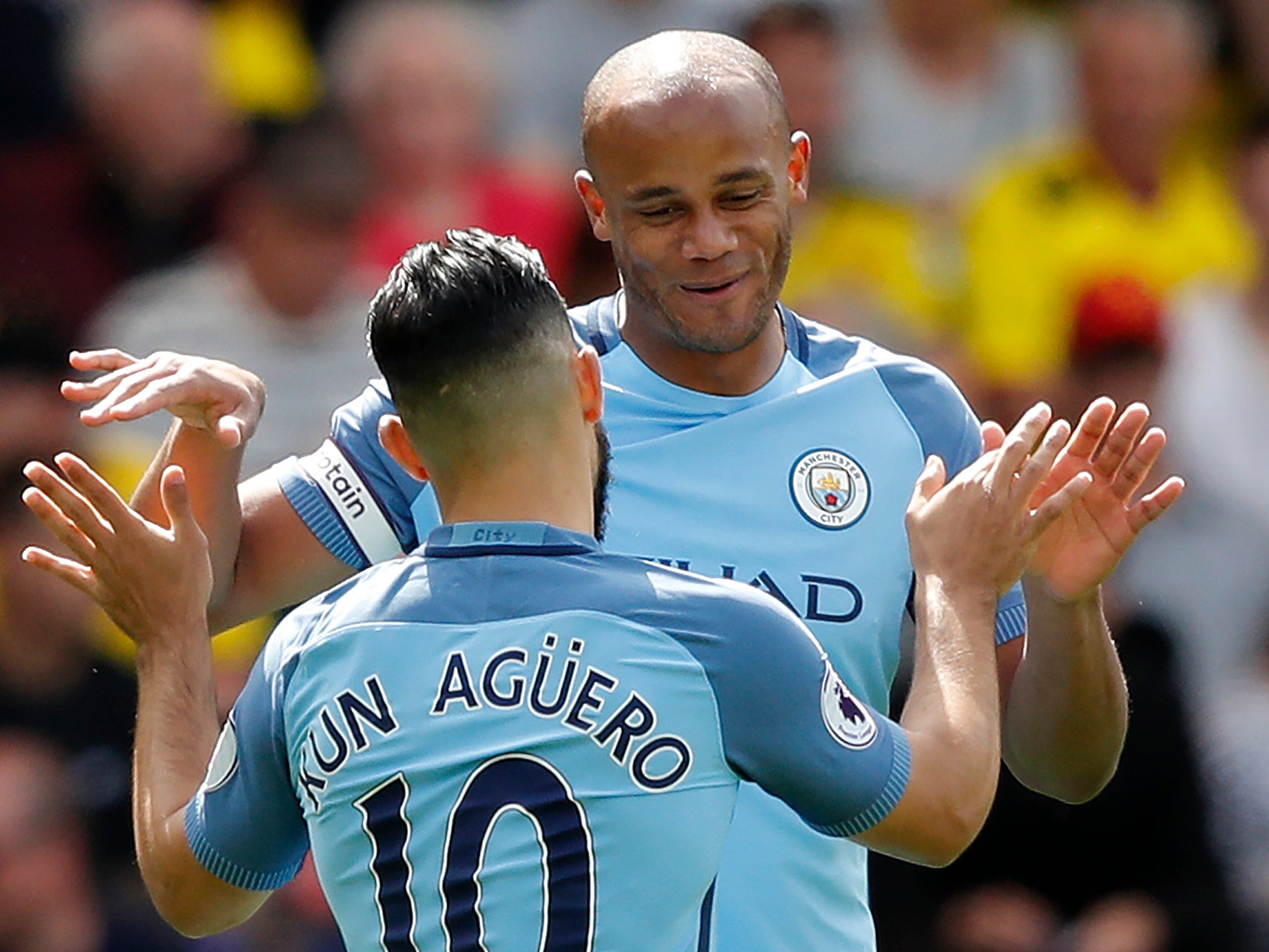 The City skipper opened the scoring at Vicarage Road