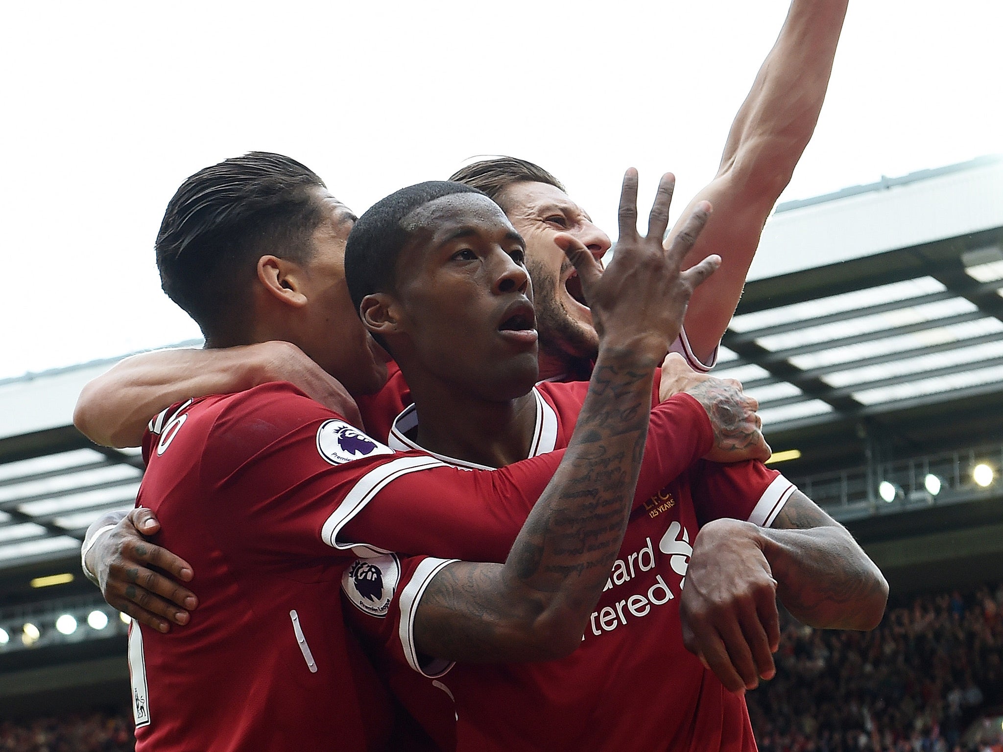 Georginio Wijnaldum came up with the all-important opener on the brink of half-time