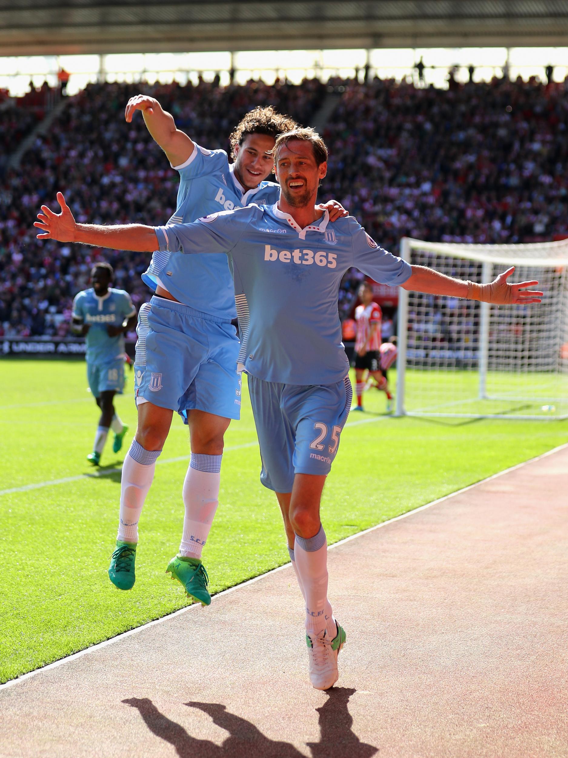 Crouch gave Stoke City the lead