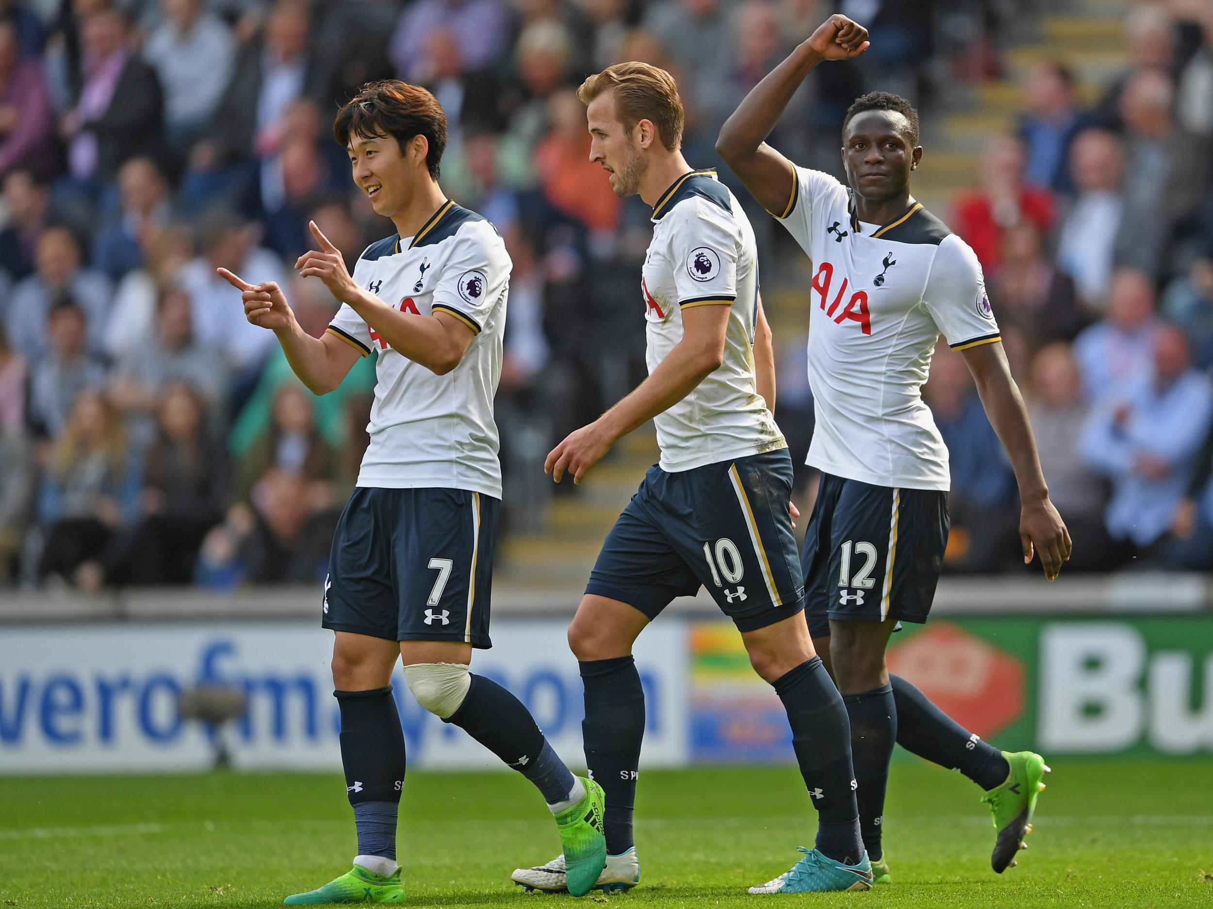 Wanyama joined in the fun with a second-half goal