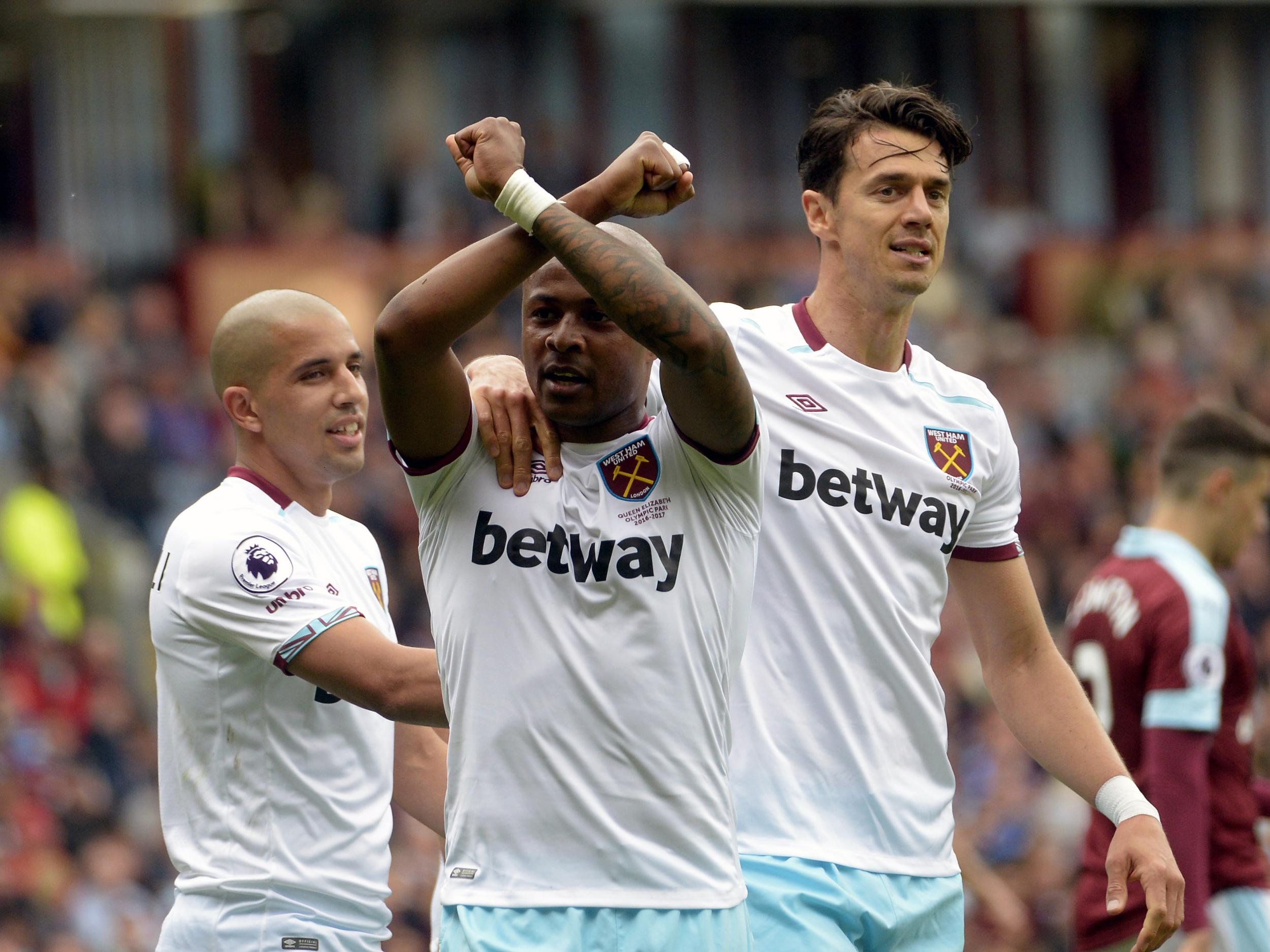 Ayew's goal ensured West Ham finished 11th in the table, ahead of Burnley