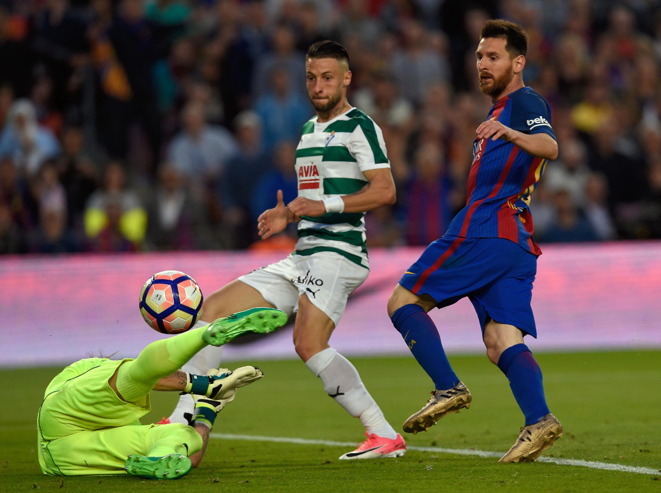 Yoel Rodríguez was determined to scupper Barcelona's chances