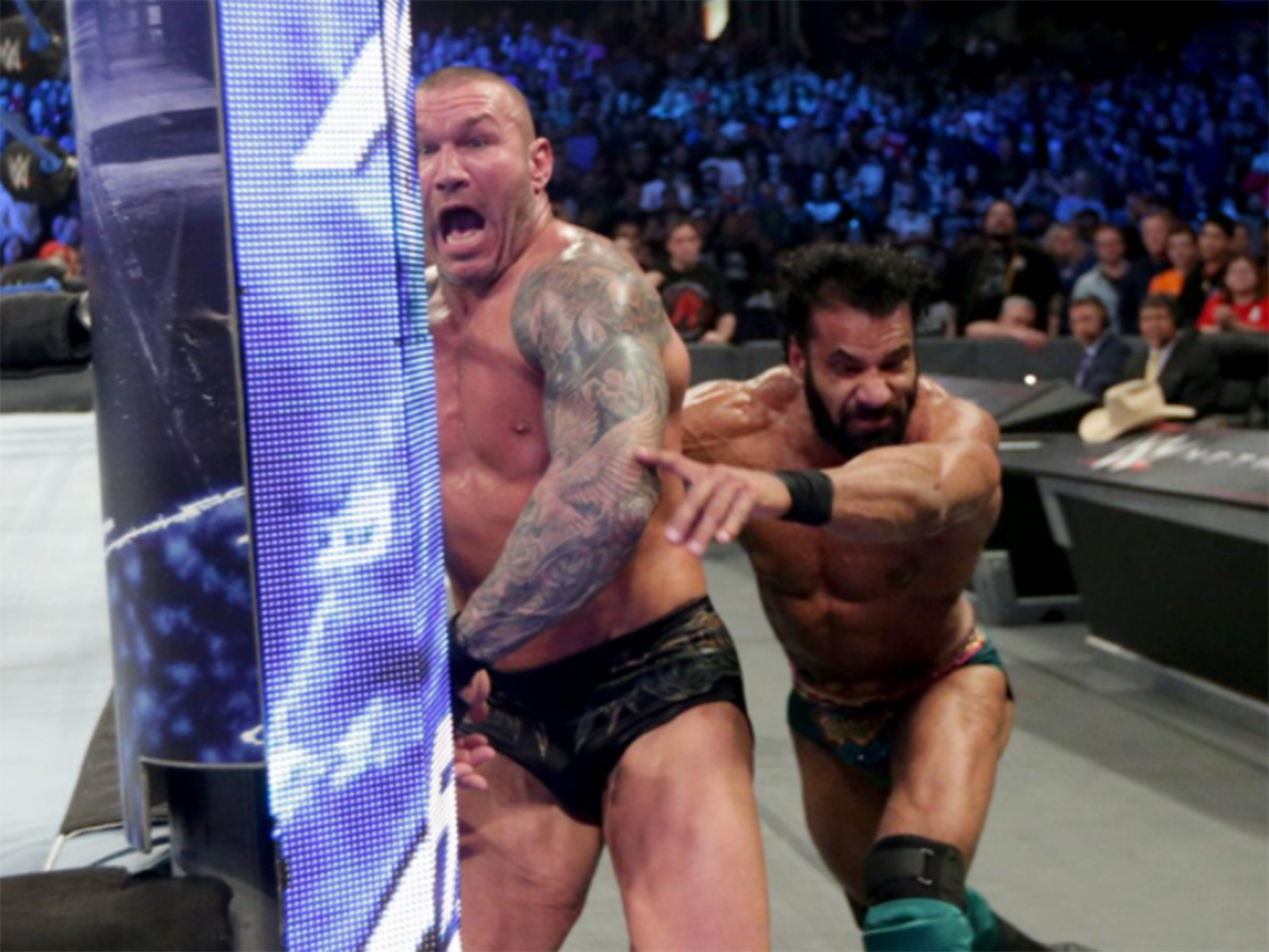 Jinder Mahal stunned Randy Orton to win the WWE title