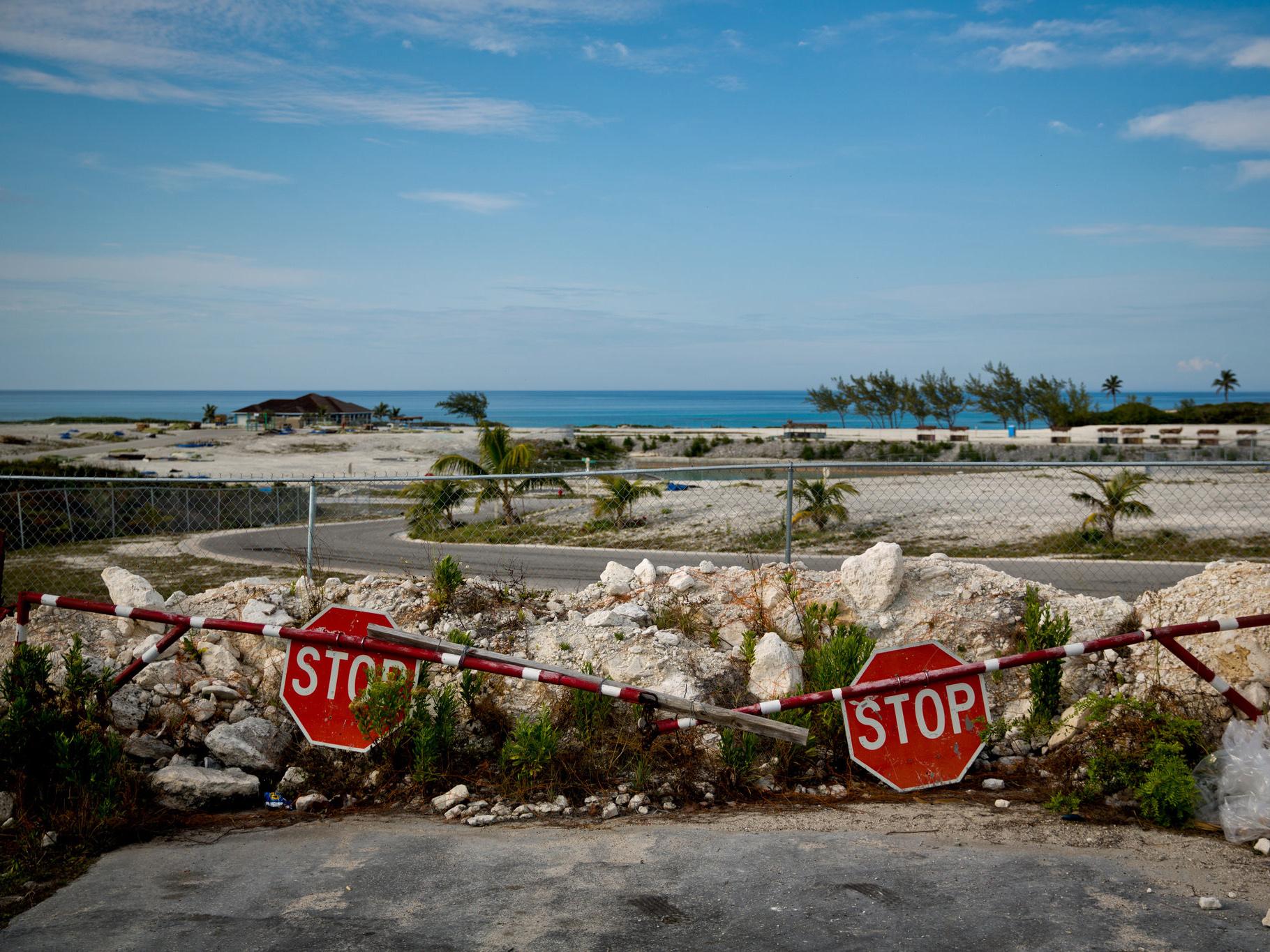 Trash and remnants of the failed Fyre Festival remain on the site in Great Exuma, the Bahamas