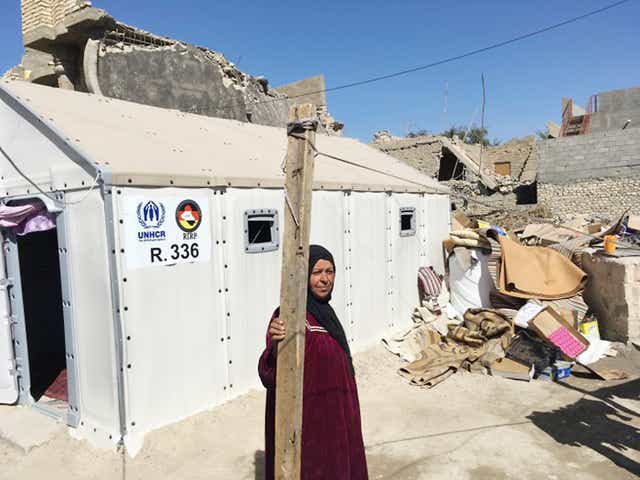 Shelters being used in Iraq