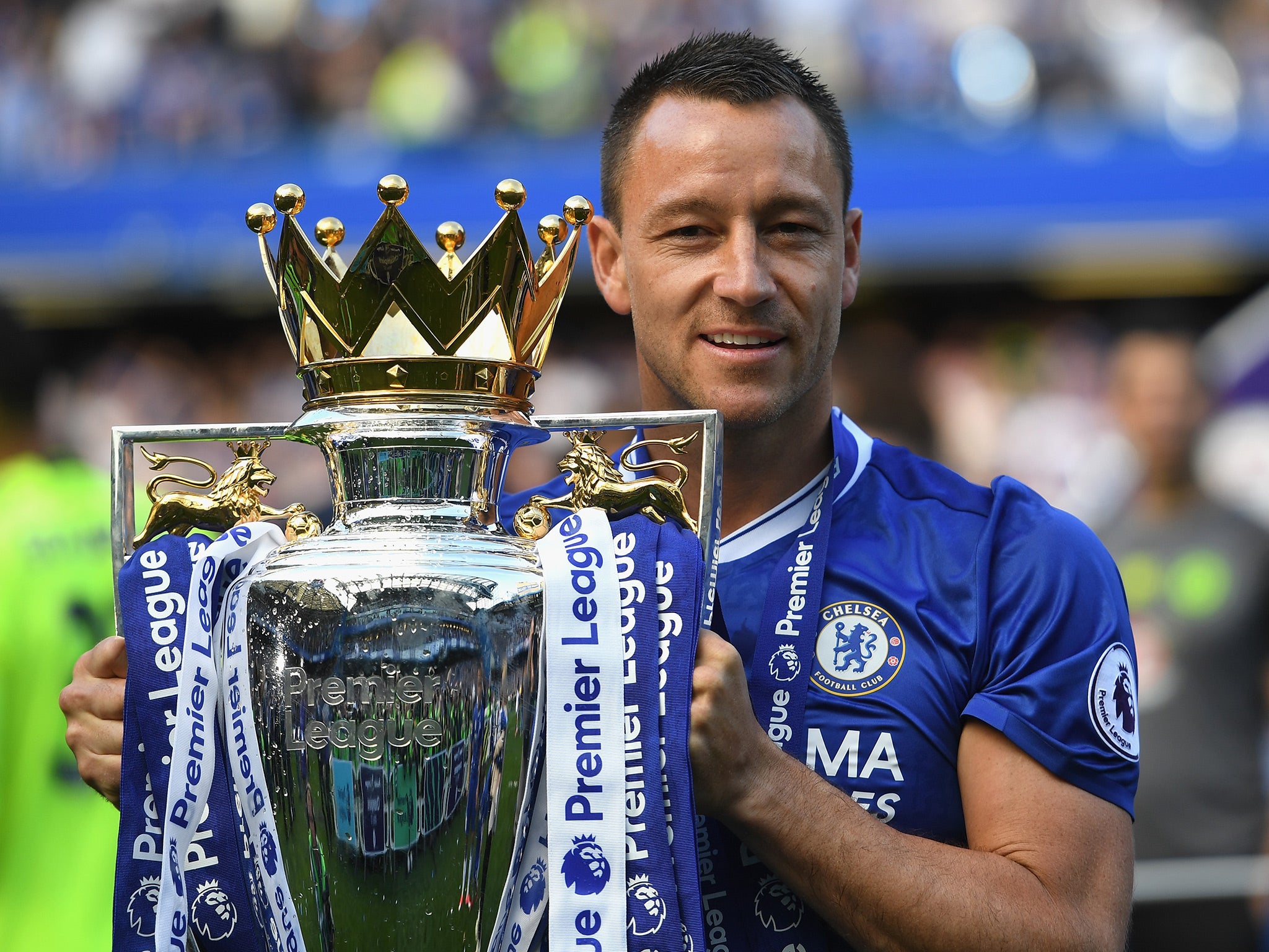 &#13;
Terry lifted the Premier League trophy in Sunday for a fifth time &#13;