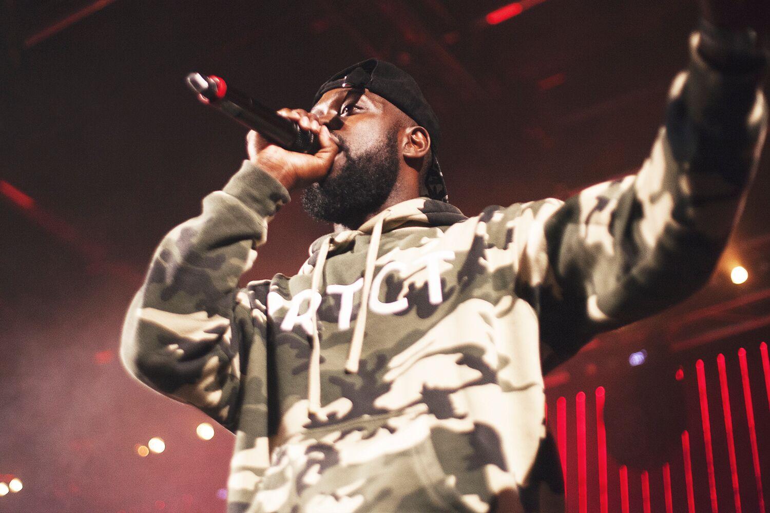 Ghetts performs at the Old Market