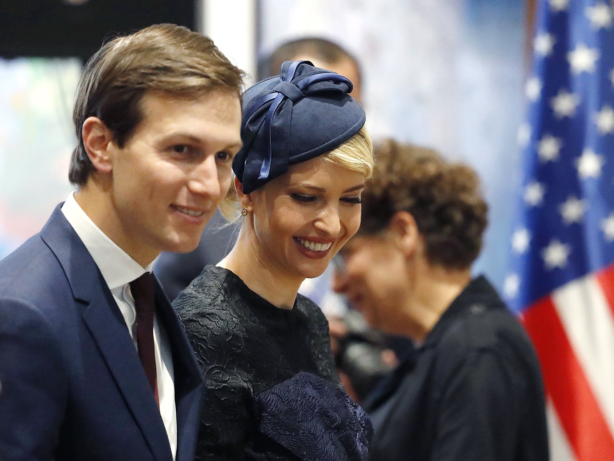 White House senior adviser Jared Kushner and wife Ivanka Trump in Israel last week