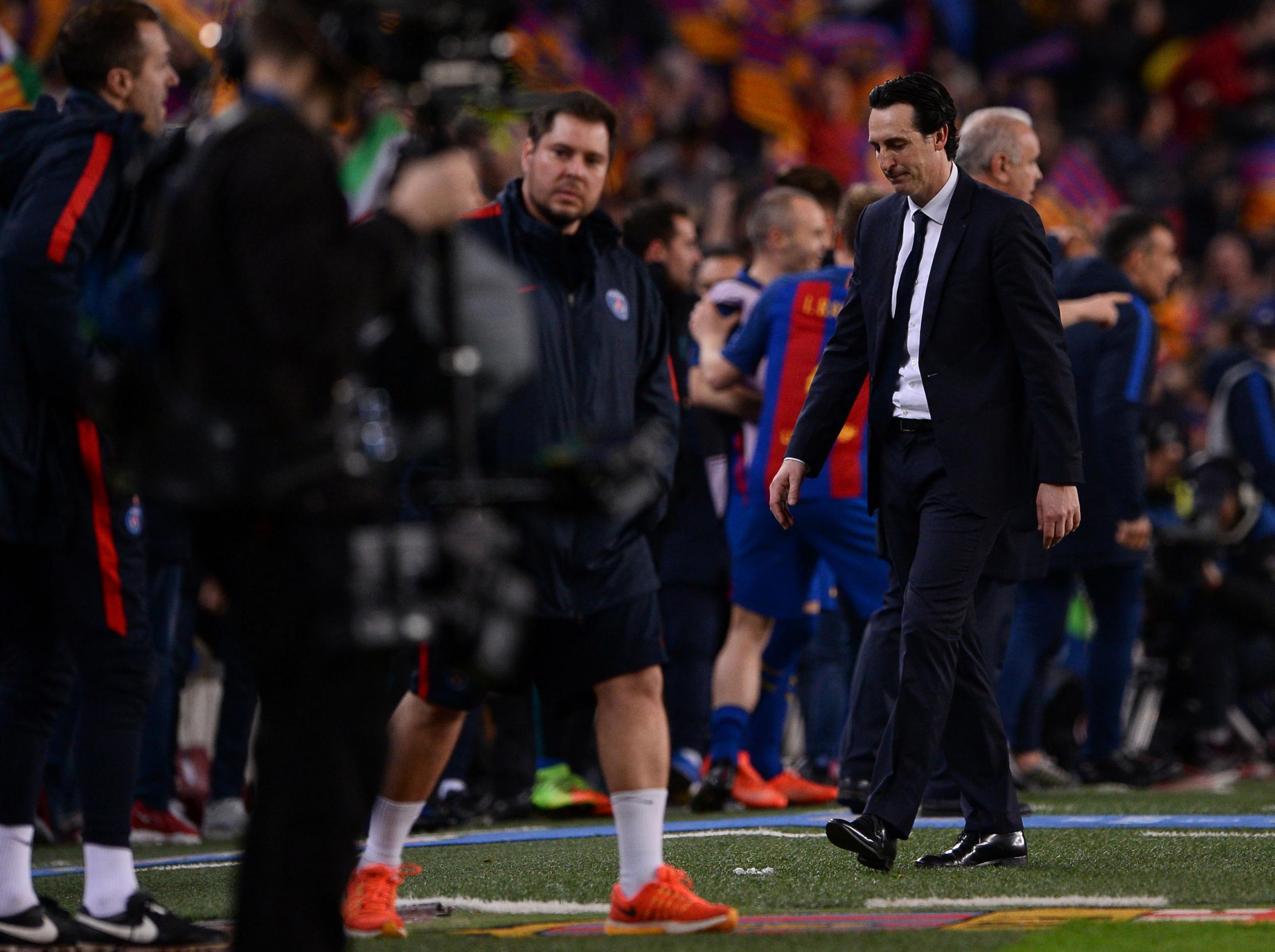 Emery's side capitulated at the Nou Camp