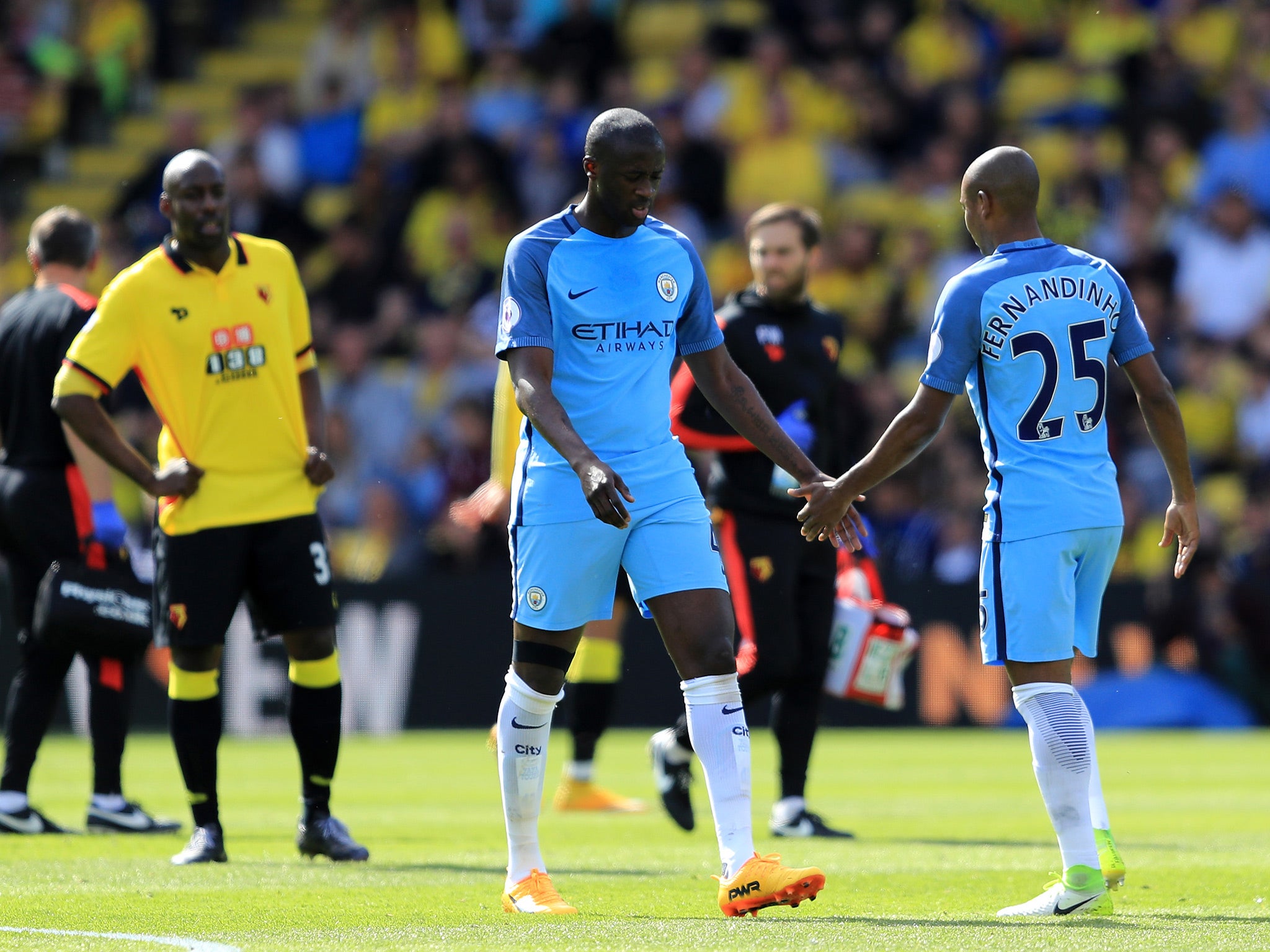 Yaya Toure's display at Watford may prove to be his last Manchester City appearance