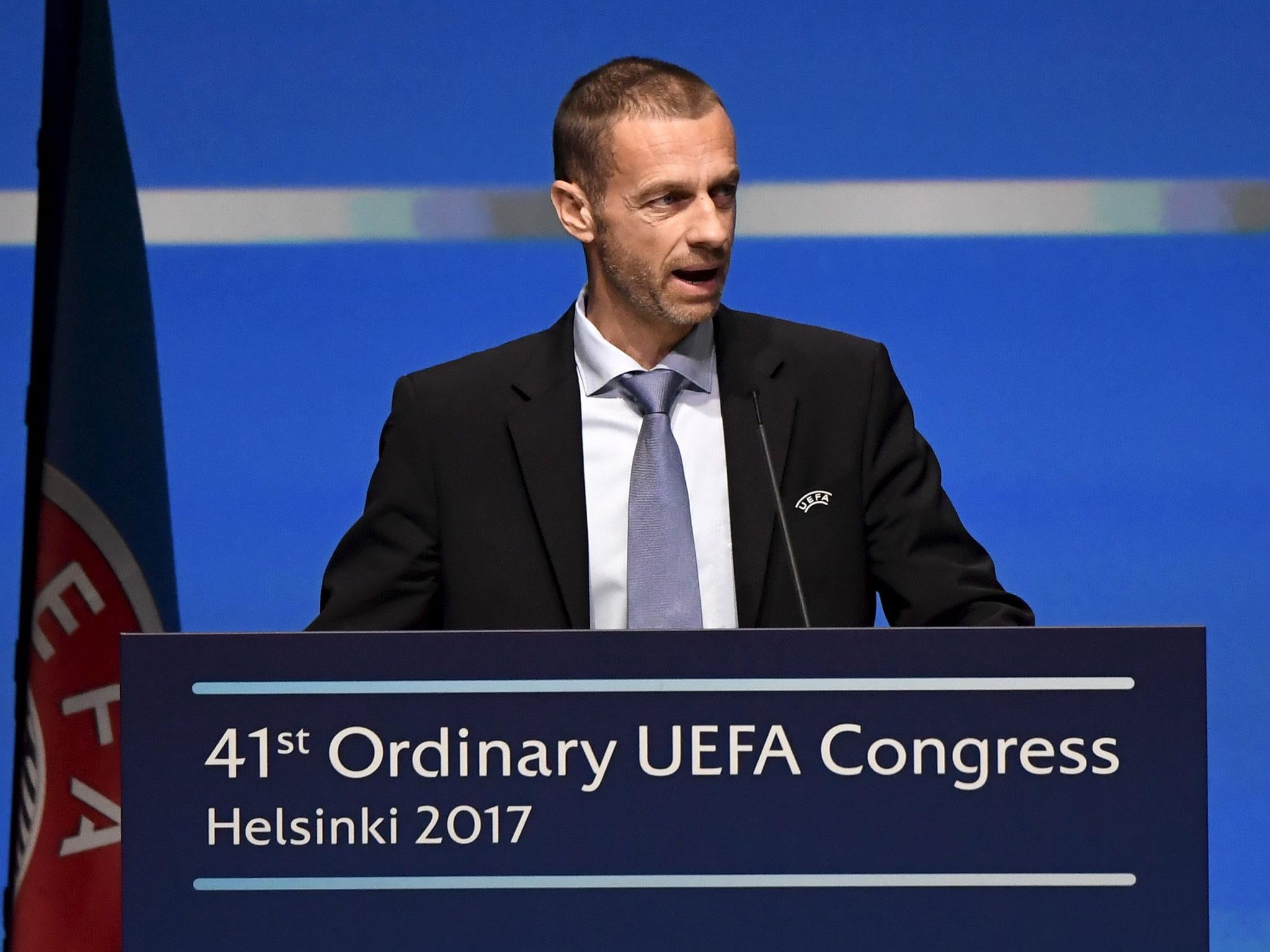 Uefa president Aleksander Ceferin has expressed his sadness at the Manchester Arena attack
