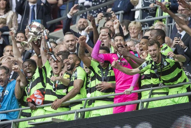 Forest Green earned promotion to League Two earlier this month