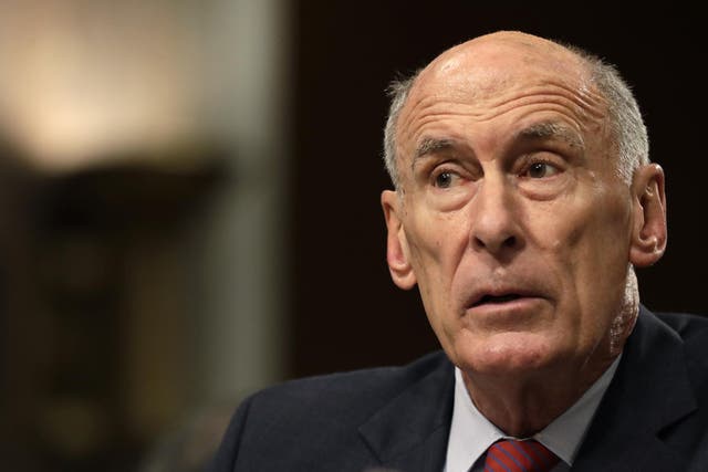 Director of National Intelligence Dan Coats listens to a question during a Senate Armed Services Committee hearing on 'Worldwide Threats'
