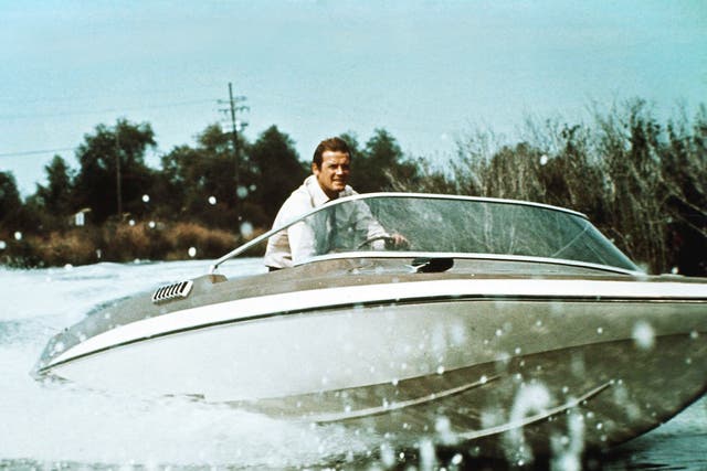 Roger Moore as 007 in his first Bond film ‘Live and Let Die’ in 1973