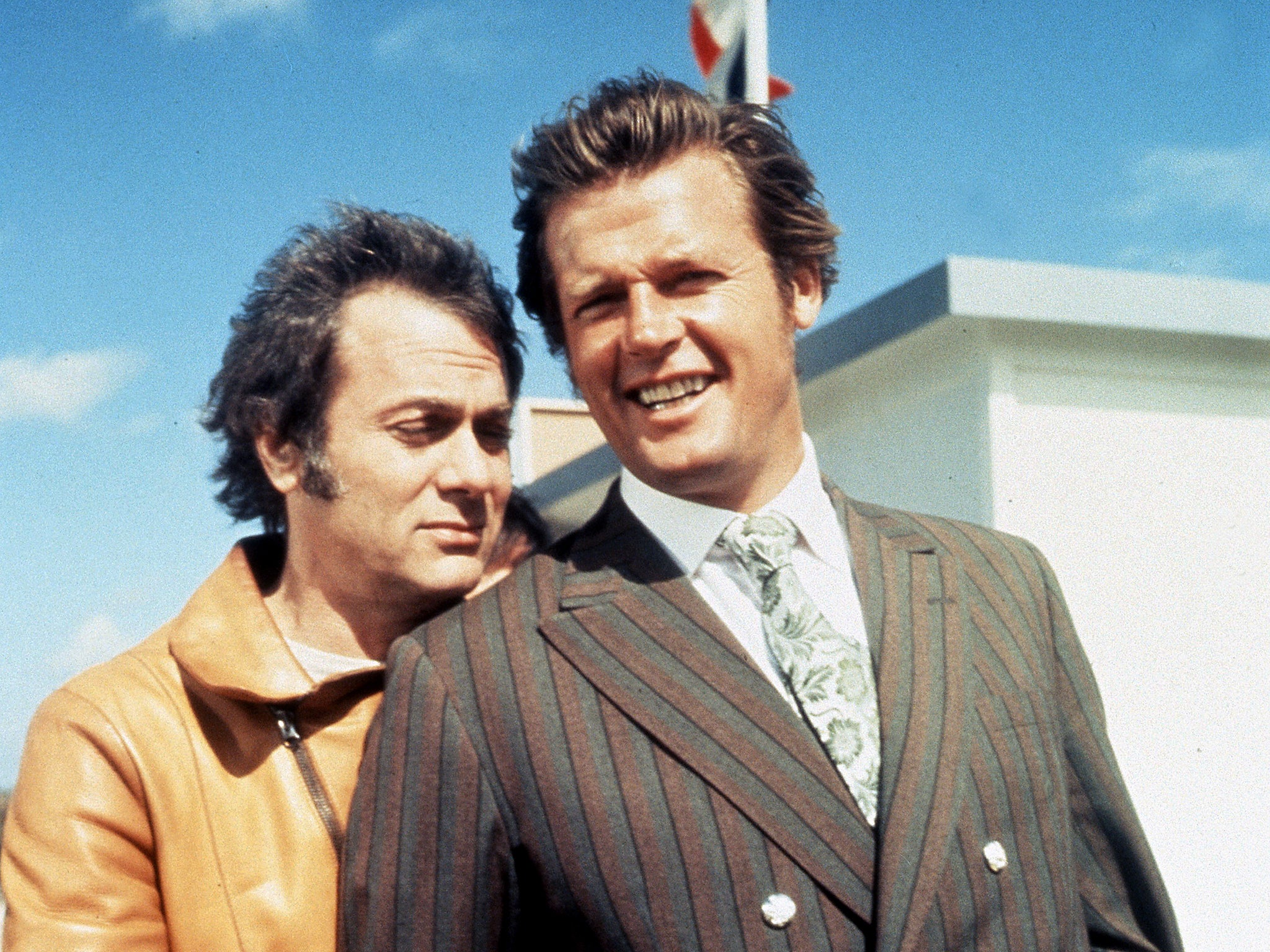 Tony Curtis (left) with Roger Moore (right) in hit TV series ‘The Persuaders!’