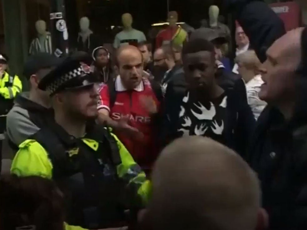 EDL protest in Manchester