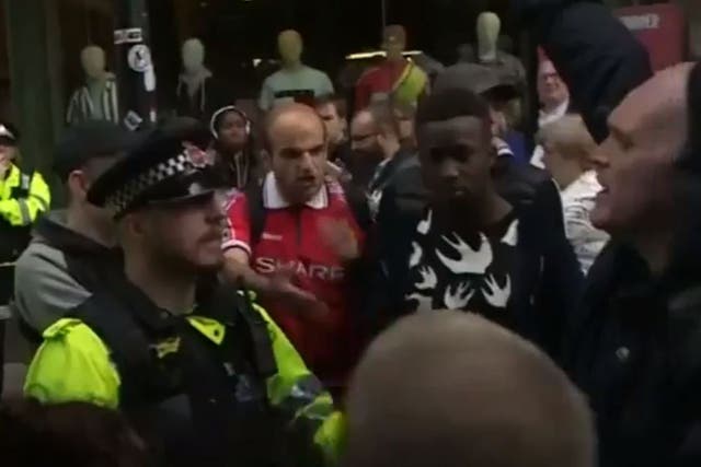 EDL protest in Manchester