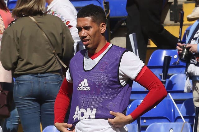 Smalling is battling with Phil Jones to start in Stockholm on Wednesday night