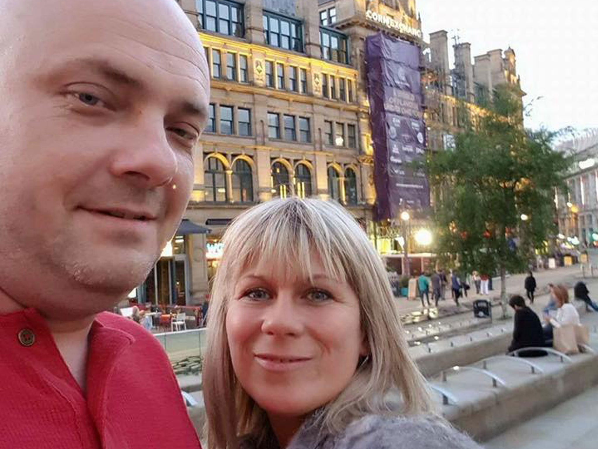 A selfie taken by Angelika and Marcin Klis shortly before the attack