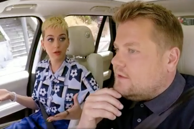 Katy Perry explains her feud with Taylor Swift to James Corden