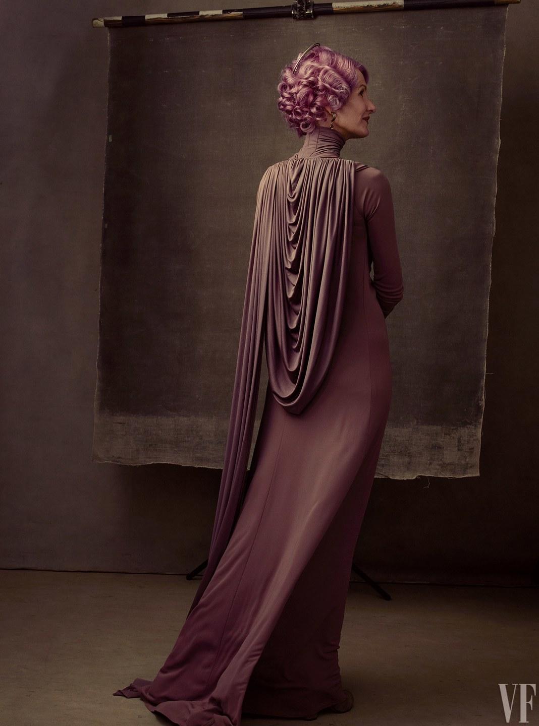 Laura Dern poses as Vice Admiral Holdo for Vanity Fair